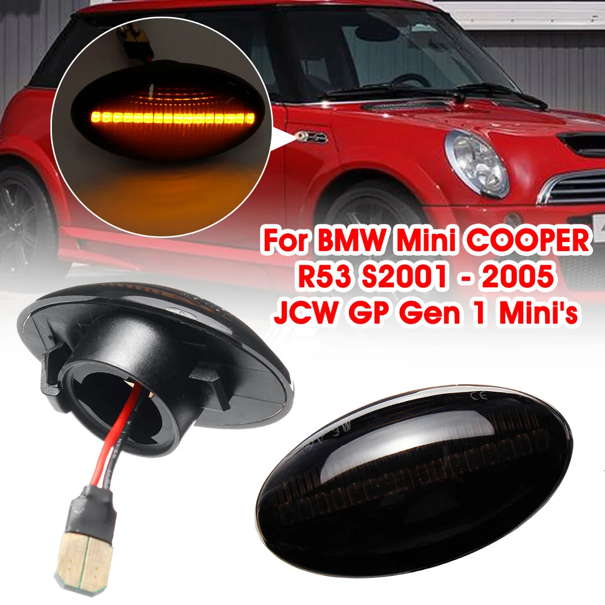 Autoleader 1Pair 12V 3W LED Light Amber Color Turn Signal Light Bulb Lamp ABS For BMW Mini R53 S 2001 - 2005 JCW GP Gen 1 Mini's
Autoleader 1Pair 12V 3W LED Light Amber Color Turn Signal Light Bulb Lamp ABS For BMW Mini R53 S 2001 - 2005 JCW GP Gen 1 Mini's