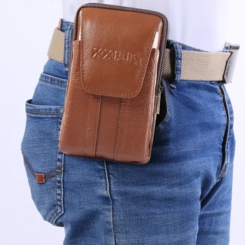 Men Genuine Leather Waist Bag Solid Color Travel Business Casual Fanny Packs Mobile Phone Purse Pocket Belt Pouch Bag
Men Genuine Leather Waist Bag Solid Color Travel Business Casual Fanny Packs Mobile Phone Purse Pocket Belt Pouch Bag