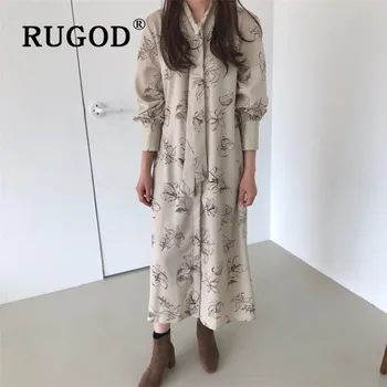 RUGOD Vintage Flower Print long dress women fashion lace-up collar long sleeve shirt dress female korean casual spring dress
RUGOD Vintage Flower Print long dress women fashion lace-up collar long sleeve shirt dress female korean casual spring dress