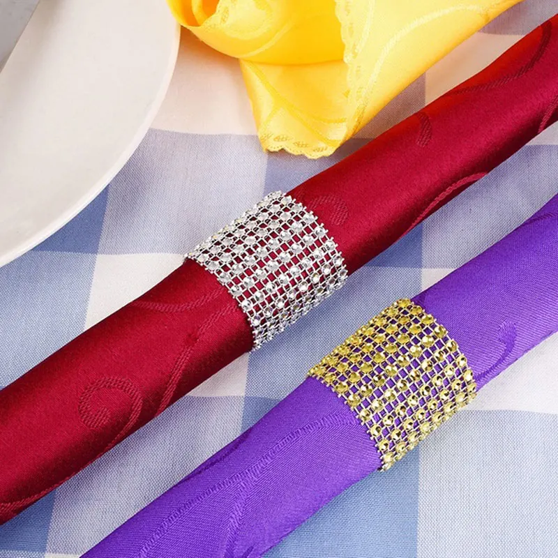 100 Pieces rhinestone napkin rings for wedding table decoration ring home decor festival party supplies towel
100 Pieces rhinestone napkin rings for wedding table decoration ring home decor festival party supplies towel