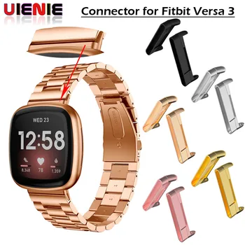 

Metal Connector Adapter For Fitbit Versa 3 Watchband Stainless Steel Strap for Versa3 Bracelet Band Smart Watch Wristband Correa