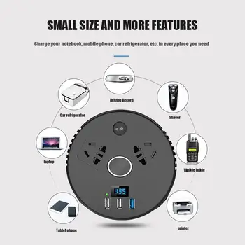 Universal 150W Digital Display Car Inverter Intelligent Voice 12V Convert To 220V Power Converter Multi-Functional Car Socket
Universal 150W Digital Display Car Inverter Intelligent Voice 12V Convert To 220V Power Converter Multi-Functional Car Socket