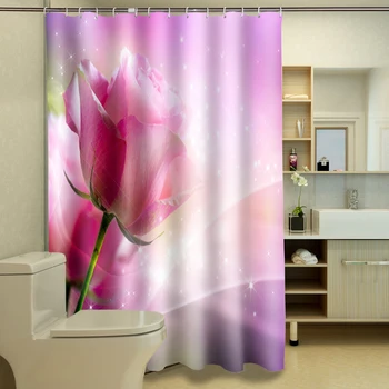 3D Shower Curtains Waterproof Thickened Bath Curtains for Bathroom Customizable Festive Pink Rose and Butterfly Pattern
3D Shower Curtains Waterproof Thickened Bath Curtains for Bathroom Customizable Festive Pink Rose and Butterfly Pattern