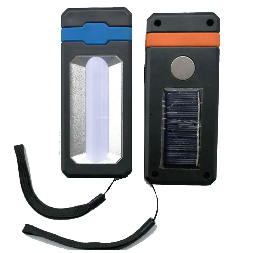 Solar Powered 6W Flashlight COB LED Work Light 18650 USB Rechargeable Inspection Lamp 2Modes Camping Emergency Lamp Powerbank
Solar Powered 6W Flashlight COB LED Work Light 18650 USB Rechargeable Inspection Lamp 2Modes Camping Emergency Lamp Powerbank