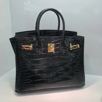 h New crocodile pattern bag genuine leather women's bag cowhide handbag fashion large capacity handbag Ladies luxury handbag 
h New crocodile pattern bag genuine leather women's bag cowhide handbag fashion large capacity handbag Ladies luxury handbag