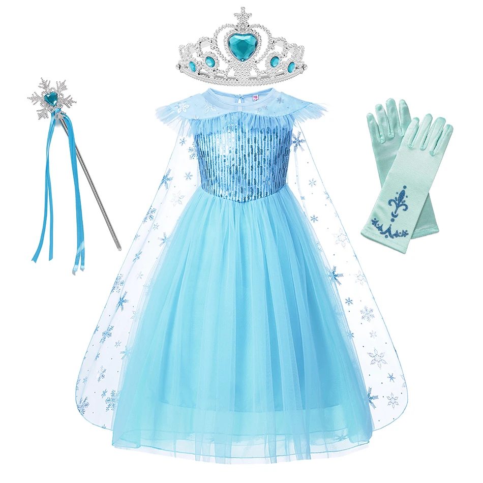Kids Christmas Dress Girl Princess Dress up Elsa Costume Snowflake Patterns Sleeveless Mesh Prom Dress Elsa Congelada Vestido
Kids Christmas Dress Girl Princess Dress up Elsa Costume Snowflake Patterns Sleeveless Mesh Prom Dress Elsa Congelada Vestido