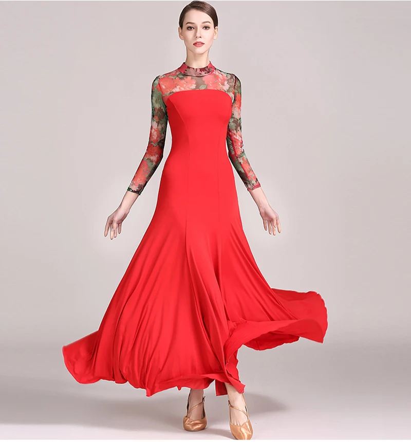 Standard Ballroom Dance Dresses Adult 2023 Long Sleeve Flamenco Dancing Skirt Women High Quality Stage Waltz Ballroom Dress
Standard Ballroom Dance Dresses Adult 2023 Long Sleeve Flamenco Dancing Skirt Women High Quality Stage Waltz Ballroom Dress