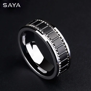 8MM Width Men Engagement Tungsten Rings High Polished Inlay Matte Black Ceramic Scratch Proof, Free Shipping, Customized
8MM Width Men Engagement Tungsten Rings High Polished Inlay Matte Black Ceramic Scratch Proof, Free Shipping, Customized