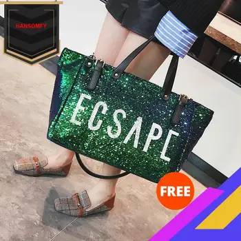 2020 Spring and Summer New Style WOMEN'S Bag Large Capacity Fashion Shoulder Bag Casual Sequin Handbag Lettered Shoulder Big Bag
2020 Spring and Summer New Style WOMEN'S Bag Large Capacity Fashion Shoulder Bag Casual Sequin Handbag Lettered Shoulder Big Bag