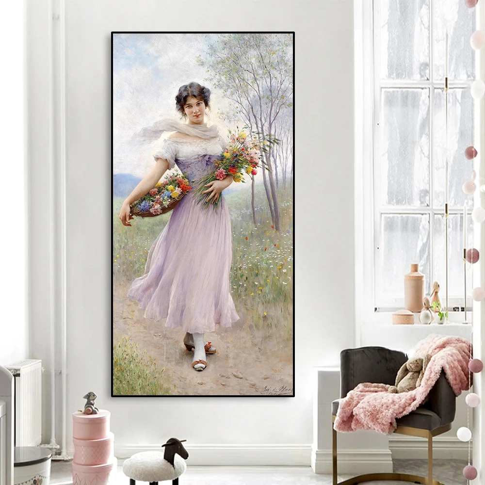 Cassidy Canvas Oil PaintingGirl In A Lilac-coloured Dress With Bouquet Of FlowersEugene de Blaas Artwork Picture Decoration
Cassidy Canvas Oil PaintingGirl In A Lilac-coloured Dress With Bouquet Of FlowersEugene de Blaas Artwork Picture Decoration