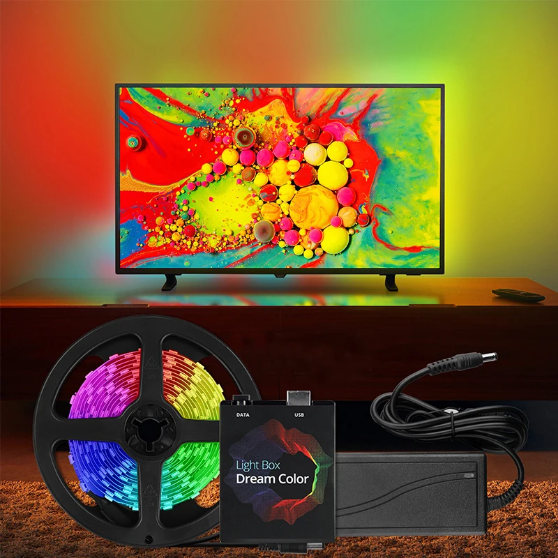 DIY Color Change RGB TV LED Strip USB Suit Led Light Tape Computer Dream Color Screen Monitor Backlight LED Strip Kit 1/2/3/4/5M
DIY Color Change RGB TV LED Strip USB Suit Led Light Tape Computer Dream Color Screen Monitor Backlight LED Strip Kit 1/2/3/4/5M