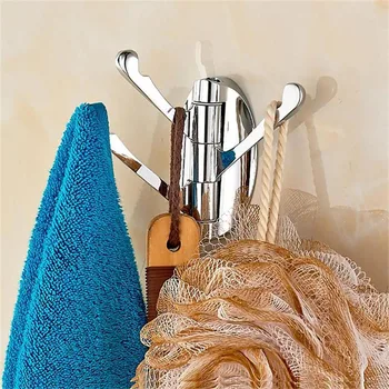 180 Degree Rotation Hooks Bathroom Kitchen Adjustable 3 Hooks Bath Towel Coat Hat Hanger Cloth Hangers Bag Key Hanging Racker
180 Degree Rotation Hooks Bathroom Kitchen Adjustable 3 Hooks Bath Towel Coat Hat Hanger Cloth Hangers Bag Key Hanging Racker