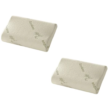 HOT SALE 2 Pcs Home Soft Contour Orthopedic Bamboo Fiber Sleeping Pillow Memory Foam Pillows Contour Memory Foam Luxury Pillow F 
HOT SALE 2 Pcs Home Soft Contour Orthopedic Bamboo Fiber Sleeping Pillow Memory Foam Pillows Contour Memory Foam Luxury Pillow F