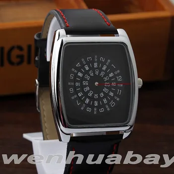 Black Quartz Black Leather Band Wrist Watch Mens Boy Rectangle Turntable Rotation Dial Digital Gift Wristwatches Unisex Clock
Black Quartz Black Leather Band Wrist Watch Mens Boy Rectangle Turntable Rotation Dial Digital Gift Wristwatches Unisex Clock