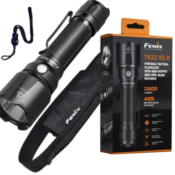 Fenix TK22 V2.0 Max 1600 lumens 405m Beam Distance Outdoor waterproof tactical flashlight
Fenix TK22 V2.0 Max 1600 lumens 405m Beam Distance Outdoor waterproof tactical flashlight