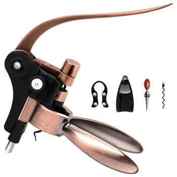 Wine Bottle Opener Rabbit Corkscrew Set Demenades Wine Opener Kit With Foil Cutter Wine Stopper And Extra Spiral DTT88
Wine Bottle Opener Rabbit Corkscrew Set Demenades Wine Opener Kit With Foil Cutter Wine Stopper And Extra Spiral DTT88