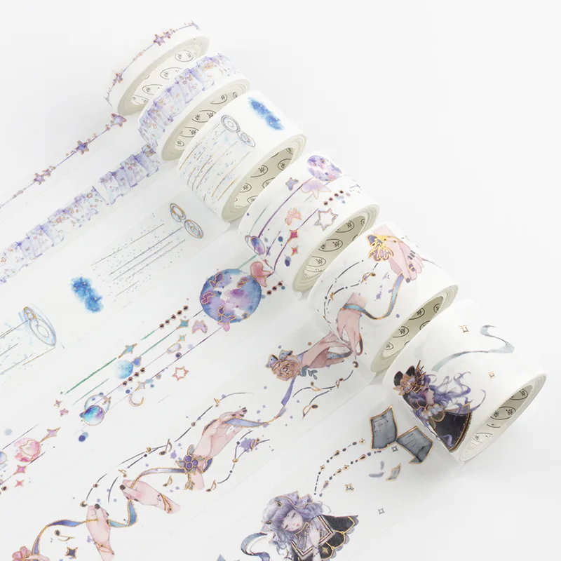 hot Stamping And Paper Tape Dark Streamer Series Diy Cane Diary Album Stickers 11
hot Stamping And Paper Tape Dark Streamer Series Diy Cane Diary Album Stickers 11