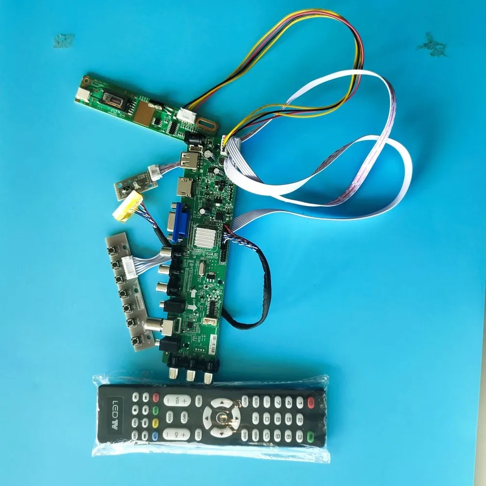 Kit For CLAA154WB05AN 1280X800 1 CCFL LCD Digital HDMI Panel DVB-C DVB-T TV VGA USB AV 30pin Controller board 15.4" remote
Kit For CLAA154WB05AN 1280X800 1 CCFL LCD Digital HDMI Panel DVB-C DVB-T TV VGA USB AV 30pin Controller board 15.4" remote