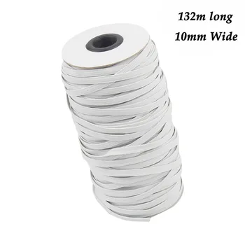Elastic Band Masks White 10mm 132M High Elastic Flat Rubber Band Waist Band Sewing Stretch Rope DIY Mask #10
Elastic Band Masks White 10mm 132M High Elastic Flat Rubber Band Waist Band Sewing Stretch Rope DIY Mask #10