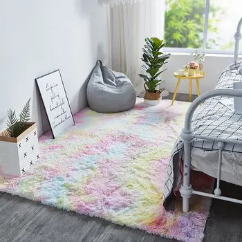 New Rainbow Colors Carpets Tie Dyeing Plush Soft Carpets For Bedroom Living Room Anti-slip Floor Mats Kids Room Carpet Rugs 
New Rainbow Colors Carpets Tie Dyeing Plush Soft Carpets For Bedroom Living Room Anti-slip Floor Mats Kids Room Carpet Rugs