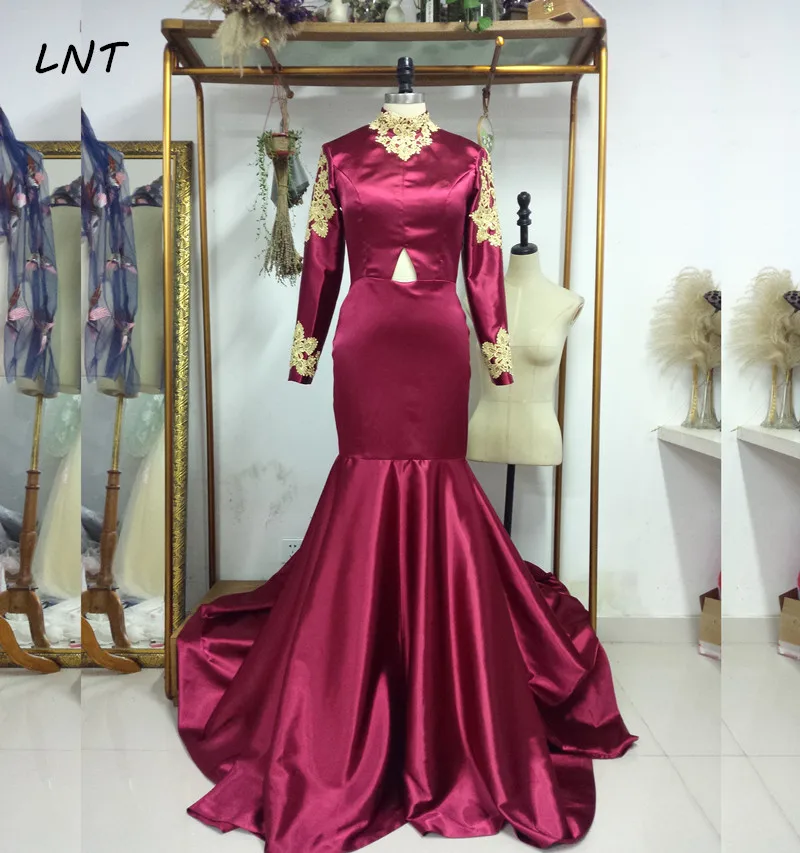 Real Photos Prom Dresses Long Sleeves High Neck Mermaid Pageant Dress Custom
Real Photos Prom Dresses Long Sleeves High Neck Mermaid Pageant Dress Custom