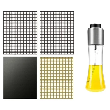 Nonstick Smoker Grill Mesh Mat - Set of 4 Ptfe Bbq Oven Liner with Transparent Glass Olive Oil Spray Bottle 180Ml
Nonstick Smoker Grill Mesh Mat - Set of 4 Ptfe Bbq Oven Liner with Transparent Glass Olive Oil Spray Bottle 180Ml