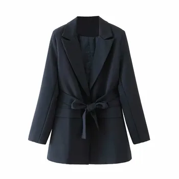 2020 new autumn women's office jacket suit Casual black long-sleeved belted ladies blazer Temperament mid-length coat
2020 new autumn women's office jacket suit Casual black long-sleeved belted ladies blazer Temperament mid-length coat