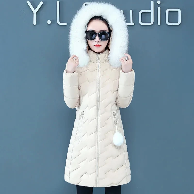 Winter Parkas 4XL Clothing For Women 2023 Winter New Mid-length Slim Jacket Coat Large Fur Collar Down Padded Jacket
Winter Parkas 4XL Clothing For Women 2023 Winter New Mid-length Slim Jacket Coat Large Fur Collar Down Padded Jacket
