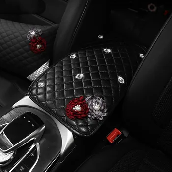 Crystal Leather Car Armrest Pad Cover for Armrests Center Console Flower Car Armrest Cushion Universal Size Box Covers Women
Crystal Leather Car Armrest Pad Cover for Armrests Center Console Flower Car Armrest Cushion Universal Size Box Covers Women