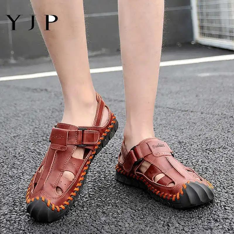 YJP Men Leather Sandals Summer Hand Stitching Shoes Closed Toe Comfy Soft Causal Fashion Breathable Beach Flat Slip on Soft Big
YJP Men Leather Sandals Summer Hand Stitching Shoes Closed Toe Comfy Soft Causal Fashion Breathable Beach Flat Slip on Soft Big