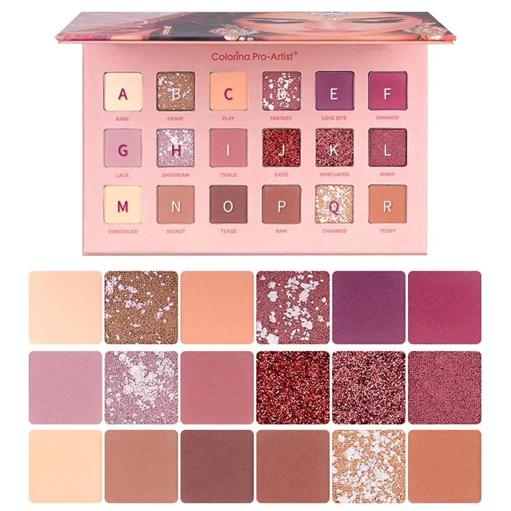 Colorina Pro-Artist 18-color Eye Shadow Box Exotic Style Matte Shimmer Sequins Eye Shadow Palette
Colorina Pro-Artist 18-color Eye Shadow Box Exotic Style Matte Shimmer Sequins Eye Shadow Palette