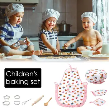 13PCS Complete Kids Cooking And Baking Set With Apron Chef Hat Gloves And Cutlery For Little Girls Simulation Kitchen Toys
13PCS Complete Kids Cooking And Baking Set With Apron Chef Hat Gloves And Cutlery For Little Girls Simulation Kitchen Toys