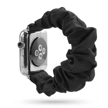 Women Elasticity Band For Apple Watch Bracelet Scrunchie 38mm 40mm 42mm 44mm Babric Strap For iWatch Series 1 2 3 4 5 Watchband 
Women Elasticity Band For Apple Watch Bracelet Scrunchie 38mm 40mm 42mm 44mm Babric Strap For iWatch Series 1 2 3 4 5 Watchband