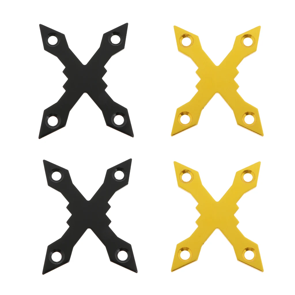 2pcs X-Shaped 4 Holes Aluminum Alloy Anti-Collapse Skateboard Longboard Deck Gaskets Pads 2pcs X-Shaped 4 Holes Aluminum Alloy Anti-Collapse Skateboard Longboard Deck Gaskets Pads