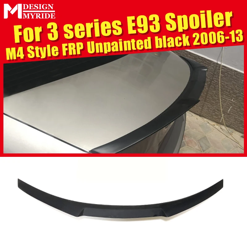 E93 Spoiler High Kick AEM4 Style FRP Unpainted Trunk Wing Spoiler Primer Black For BMW 3 Series 320i 325i 328i 330i 335i 2006-13
E93 Spoiler High Kick AEM4 Style FRP Unpainted Trunk Wing Spoiler Primer Black For BMW 3 Series 320i 325i 328i 330i 335i 2006-13