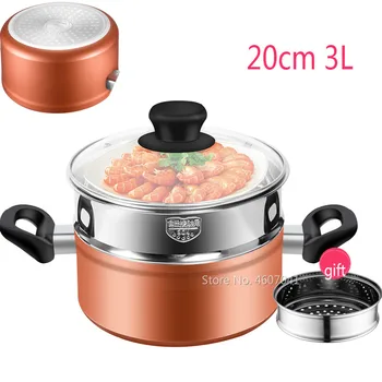 15%,Grand 20cm Aluminum alloySoup pot with Double thick Bottom 2 Anti-scald Handle Non-Stick Sauce Pot With Glass Lid
15%,Grand 20cm Aluminum alloySoup pot with Double thick Bottom 2 Anti-scald Handle Non-Stick Sauce Pot With Glass Lid