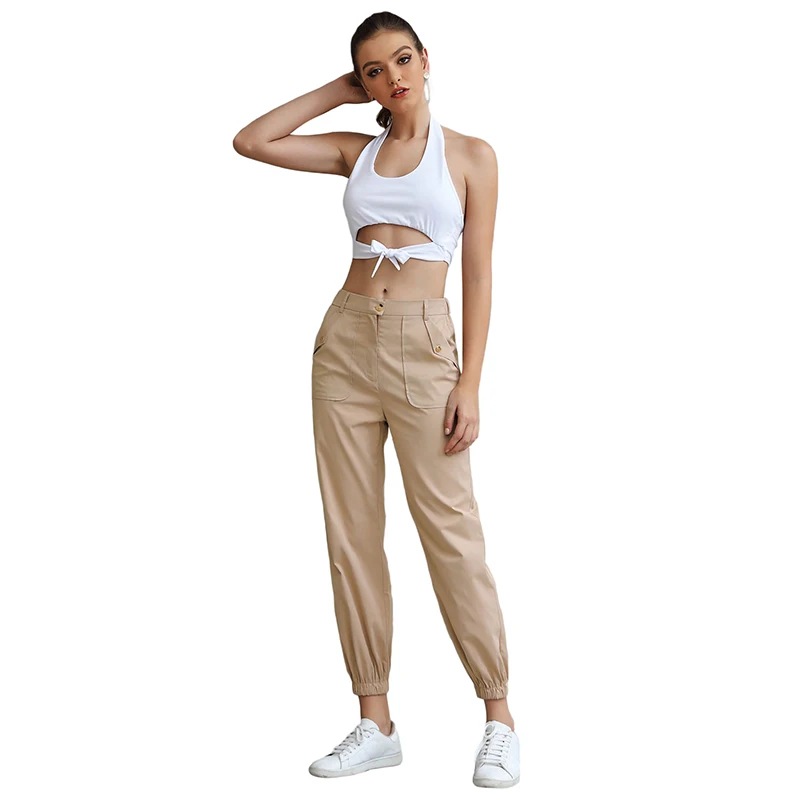 autumn winter khaki pencil pants women lady loose pocket decoration mid waist casual sport trousers women girl 30012
autumn winter khaki pencil pants women lady loose pocket decoration mid waist casual sport trousers women girl 30012