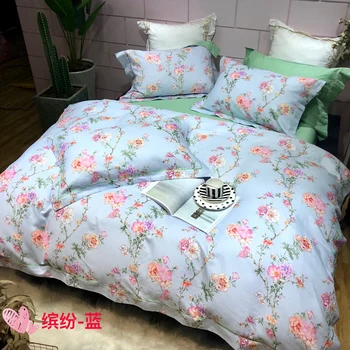 4pcs Collection Floral print Duvet cover 100%Cotton Soft Bedding Set queen size king Bed sheets or fitted sheet pillow shams
4pcs Collection Floral print Duvet cover 100%Cotton Soft Bedding Set queen size king Bed sheets or fitted sheet pillow shams