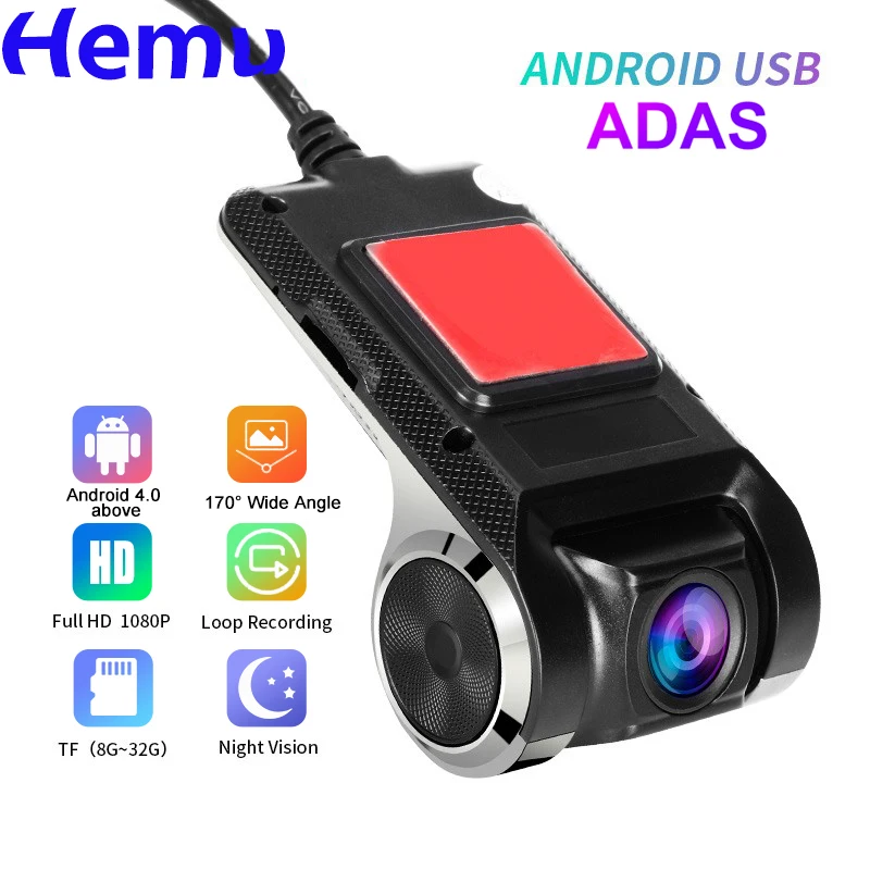 ADAS HD Car DVR Camera Android USB Car Digital Video Recorder Camcorder Hidden Night Vision Dash Cam 170° Wide Angle Registrar
ADAS HD Car DVR Camera Android USB Car Digital Video Recorder Camcorder Hidden Night Vision Dash Cam 170° Wide Angle Registrar