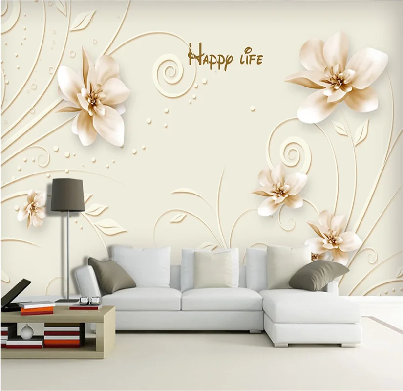 xuesu Simple hand-painted three-dimensional flower white pattern background wall custom wallpaper 8D waterproof wall covering
xuesu Simple hand-painted three-dimensional flower white pattern background wall custom wallpaper 8D waterproof wall covering