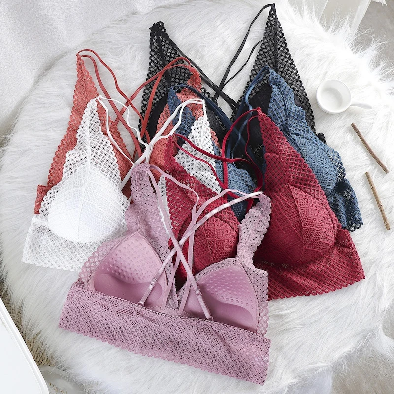 Sexy Female Lingerie Women Lace Mesh Seamless Underwear Beautiful Back Wrapped Chest Bra Gathered Without Steel Ring New
Sexy Female Lingerie Women Lace Mesh Seamless Underwear Beautiful Back Wrapped Chest Bra Gathered Without Steel Ring New