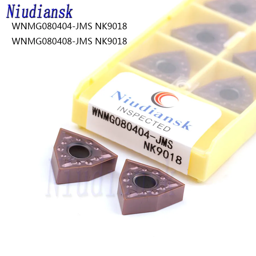 WNMG080404 JMS WNMG080408 JMS NK9018 High Quality CNC Metal Turning Carbide Inserts Stainless Steel Turning Tool Turning Inserts
WNMG080404 JMS WNMG080408 JMS NK9018 High Quality CNC Metal Turning Carbide Inserts Stainless Steel Turning Tool Turning Inserts