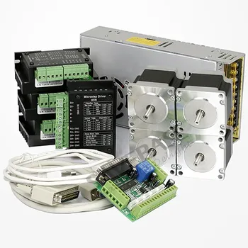 SAVEBASE RU Delivery CNC 4Axis Kit with M335 Microstep Drivers 5 Axis Breakout Board Nema23 1.26N.m Stepper Motor 24V 15A PSU
SAVEBASE RU Delivery CNC 4Axis Kit with M335 Microstep Drivers 5 Axis Breakout Board Nema23 1.26N.m Stepper Motor 24V 15A PSU