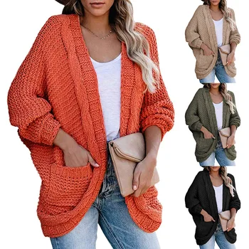 Thick thread Twist Cardigan 2020 Autumn and Winter Cross-Border Sweater Coat Casual Twisted Rope Bat Sleeve Jackets
Thick thread Twist Cardigan 2020 Autumn and Winter Cross-Border Sweater Coat Casual Twisted Rope Bat Sleeve Jackets