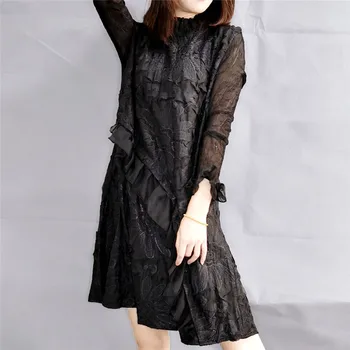 Large Size Ruffled Elegant Dress Women 2020 New Loose A Line Long Sleeves Pleated Dresses Luxury OL Aging Short Dress Vestidos
Large Size Ruffled Elegant Dress Women 2020 New Loose A Line Long Sleeves Pleated Dresses Luxury OL Aging Short Dress Vestidos