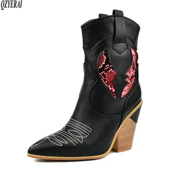 Autumn Ankle Boots Women Pu Leather Wedges High Heels Western Boots Pointed Toe Fashion Winter Women's Boots Shoes Woman
Autumn Ankle Boots Women Pu Leather Wedges High Heels Western Boots Pointed Toe Fashion Winter Women's Boots Shoes Woman