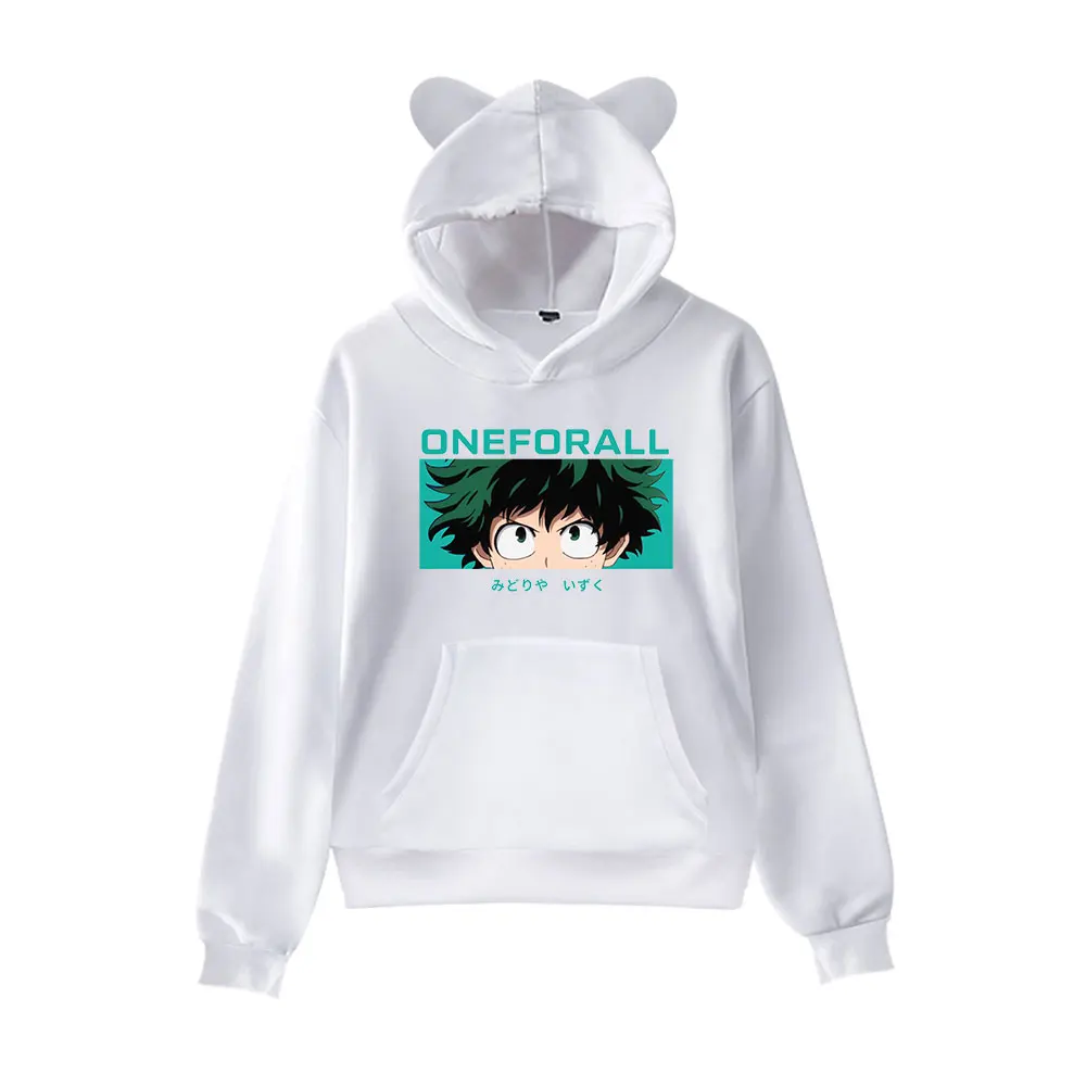 Cat Ear hoodie Anime My Hero Academia Hoodies Printed Midoriya Izuku Sweatshirt Boys Girls Daily Casual Pullover All-match Cute 
Cat Ear hoodie Anime My Hero Academia Hoodies Printed Midoriya Izuku Sweatshirt Boys Girls Daily Casual Pullover All-match Cute