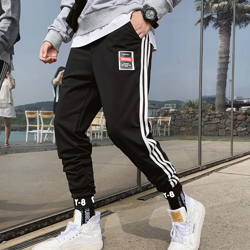 INS Ultra-huo bao kuan Knitted Casual Pants Men's 2019 Autumn New Style Students Fashion Three Bars Skinny Pants Fashion
INS Ultra-huo bao kuan Knitted Casual Pants Men's 2019 Autumn New Style Students Fashion Three Bars Skinny Pants Fashion