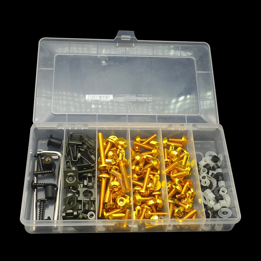 FOR zx10r 2016 suzuki gsxr 1000 k8 yamaha r6 cbr 1100xx Universal Motorcycle Body Fairing Bolts Fasteners Clips Screws Nuts
FOR zx10r 2016 suzuki gsxr 1000 k8 yamaha r6 cbr 1100xx Universal Motorcycle Body Fairing Bolts Fasteners Clips Screws Nuts