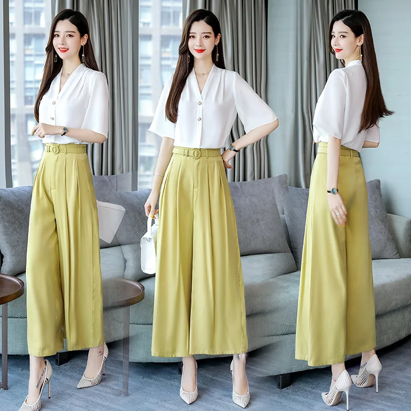Summer Shirt Tops with Loose Pants Set 2019 Summer New Style WOMEN'S Dress-Style Loose And Plus-sized Two-Piece Women's
Summer Shirt Tops with Loose Pants Set 2019 Summer New Style WOMEN'S Dress-Style Loose And Plus-sized Two-Piece Women's